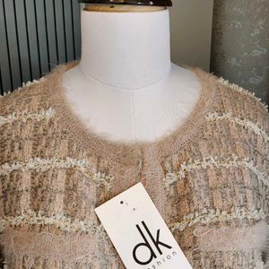 Korean Front Open Fur Cardigan