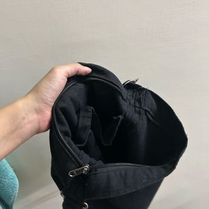 Black Canvas Bag Cotton