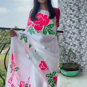 Hand painted Saree