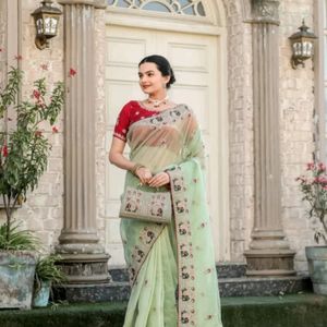 Attractive😍 Organza saree