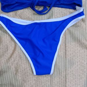 Blue Beach Bra Panty Set