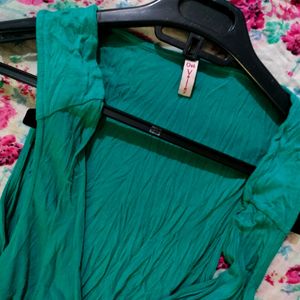 Sea Green Flared Half Shrug