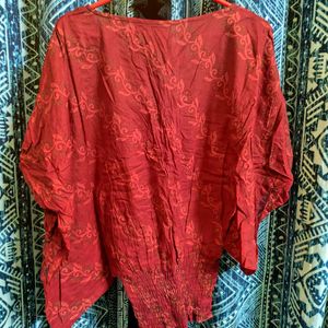 Pure Cotton Rustic Look Kaftan Top