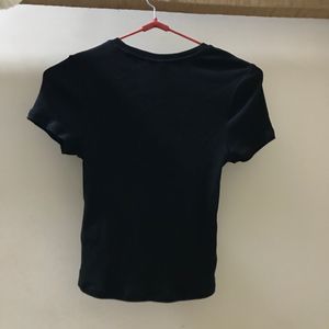 H&M Black Ribbed Top