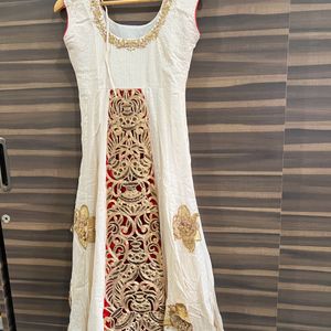 Floor Length Cotton Ethnic Gown