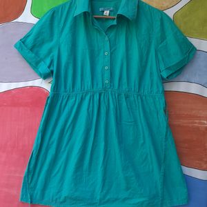 Old Navy Brand.sea Green/skyblue Tunic (Woman)