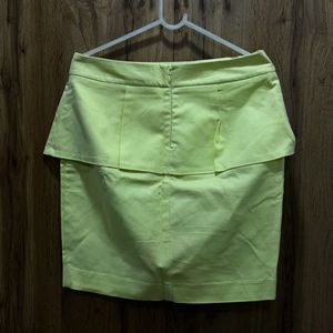 Lemon Yellow Party Skirt Size 30