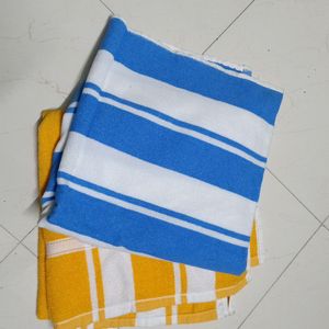 Yellow and Blue Towel