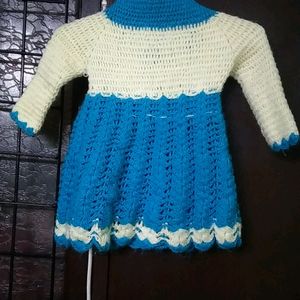 Crochet Handmade Frock For Baby Girl