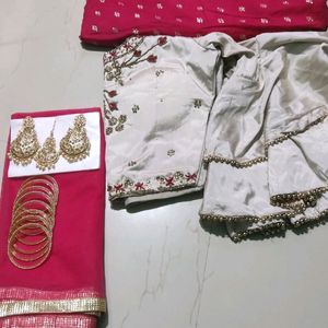 Combo Set New Crop Top With Dupatta 💓