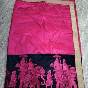 Silk Saree With Embroidery 🪡