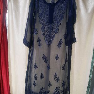 Chikenkari  Kurti Without Astar( New)