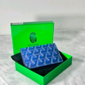 GOYARD Goyardine Saint PierreCard Holder Blue🛍️😝