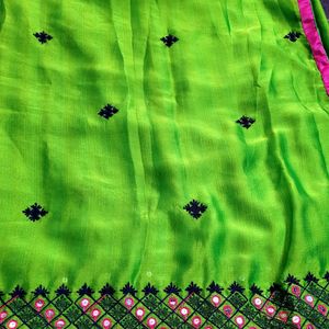 Multi Color Mirror Saree