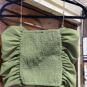 Olive Green Tube Top