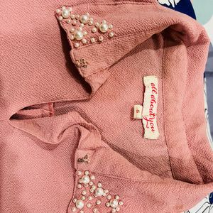 Pink Embroidered Top