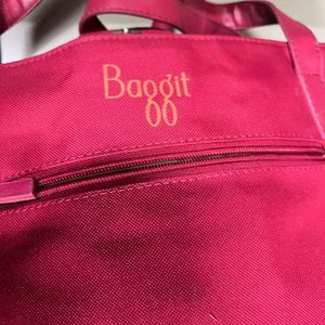 New Baggit Large Hot Pink Tote Bag