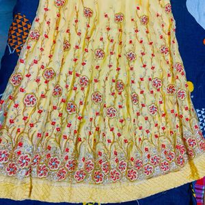 Haldi & Mhandi Dress For Wedding +one Freebie