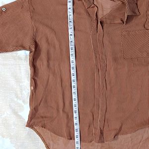 Rust Colour Shirt Style Top