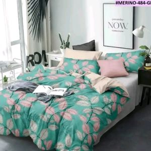 Stylish Glace Cotton Bedsheet With 2 Pillow Covers