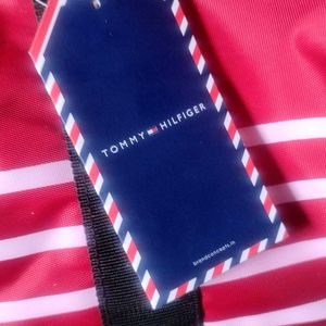 Tommy Hilfiger Red Duffle Gym Bag