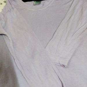 Lavender Colour Cute T-shirt