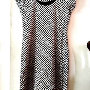 Black And White Kurta