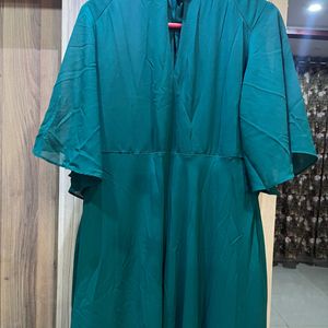 AND Brand Dark Sea Green Maxi Dress