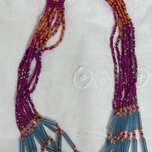 Multicolour Multistranded Neckpiece