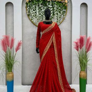 Wedding Wear Saree No Offer Plz🙏