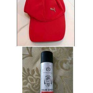 [Combo]Puma Athletic Cap and Hair Spray