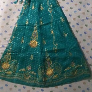 Bridal Lehenga With Stiched Blouse And Dupatta