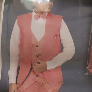 New 7-9 Yrs Royal Pink Suit Blazer For Boys