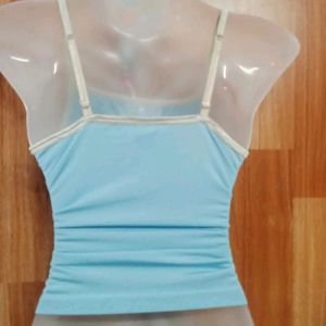 Sky Blue Crop Top