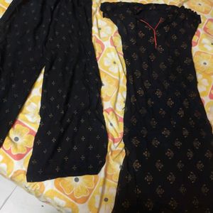 Black Kurta Plazo