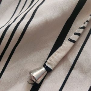 Korean Made Striped Printed Top