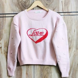 Pink Shaded Sweater Size-36