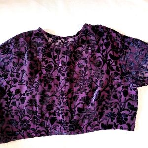 🎉 Price Drop Purple Colur Net Blouse