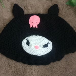 Kuromi Crochet Hat