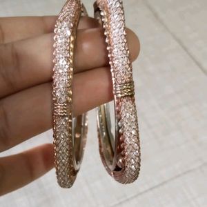 Women Golden Bangles Size Is 2.5