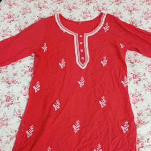 Red Short Kurta Size "M"