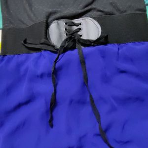 Royal Blue  Asymmetric Dress