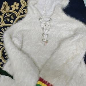 Korean Oversized Hoodie Furr Sweater Stretchable