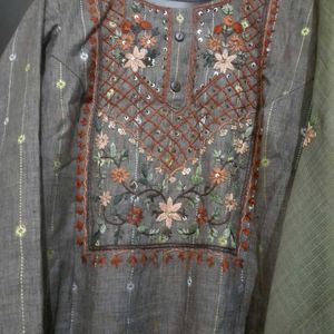 Kurti With Dupatta