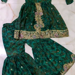 😍🦚New Elegant Rama Green Dress Set 🦚😍