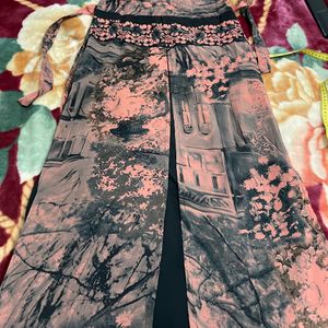 Black And Mauve Pink Maxi Dress Sleeveless