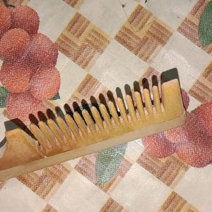 Wooden Comb And Massager