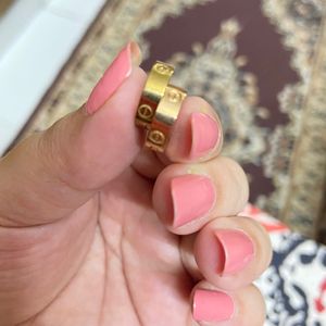 Cartier Anti Tarnish Ring And Earrings