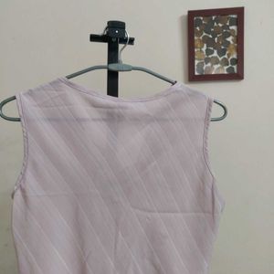 Pink cowl top