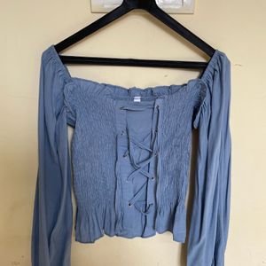 Ruffle Top Square Neck